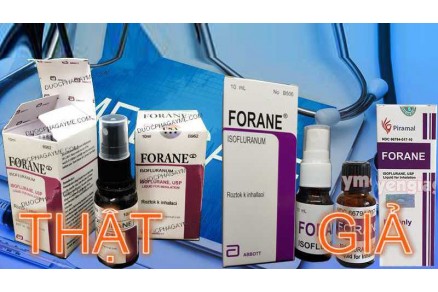 Hướng dẫn cách phát hiện thuốc mê dạng xịt Forane giả thông qua hình ảnh so sánh Cách phát hiện thuốc mê dạng xịt Forane giả