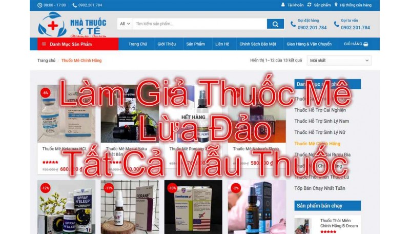 Tất Cả Các Loại Thuốc Mê Cảnh Báo Điều Là Giả Lừa Đảo