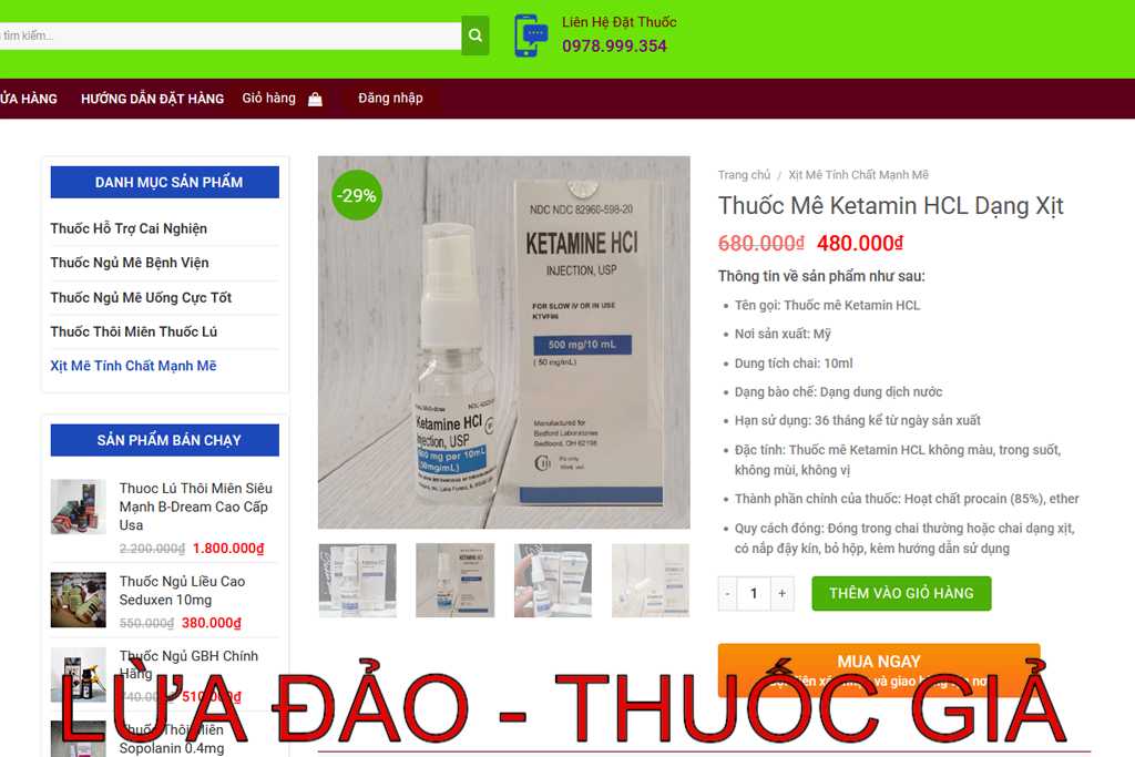Cảnh Báo Không Nên Mua Thuốc Mê Hàng Giả Lừa Đảo Copy Hình Ảnh